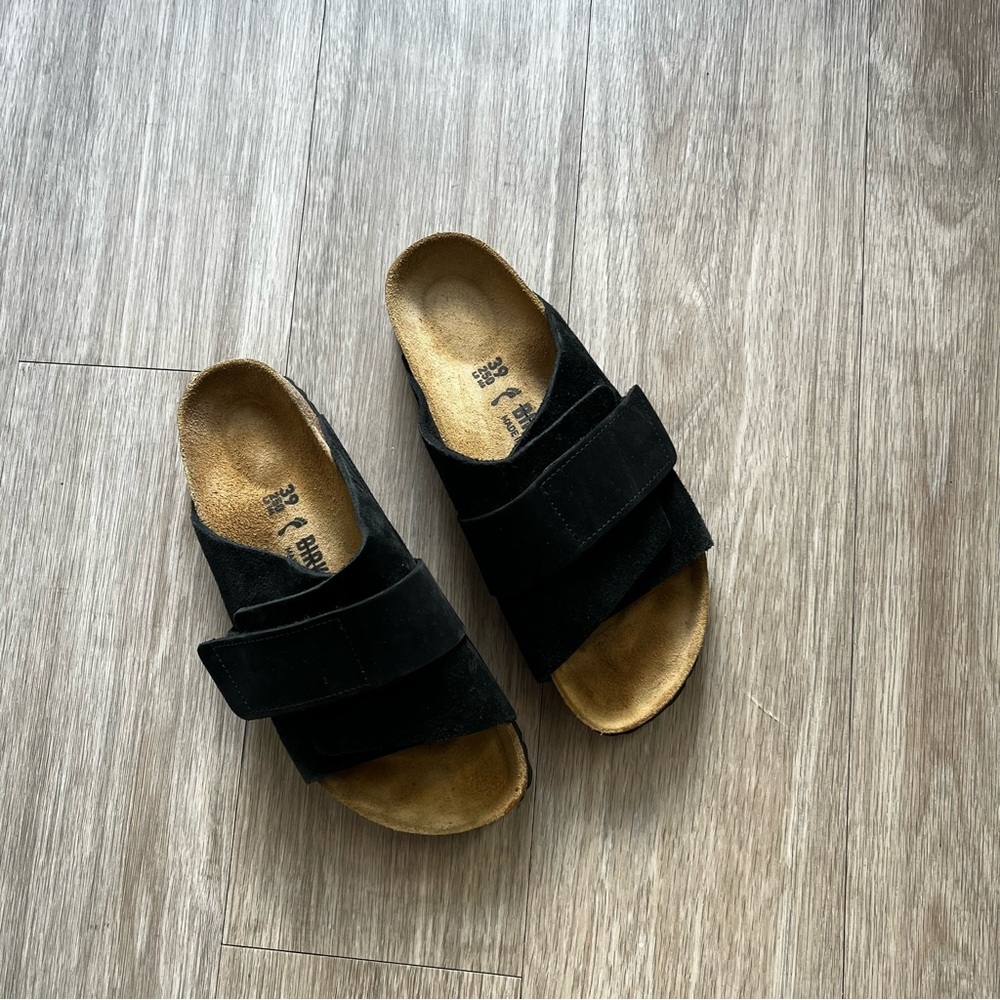Birkenstock Black Suede Sandals